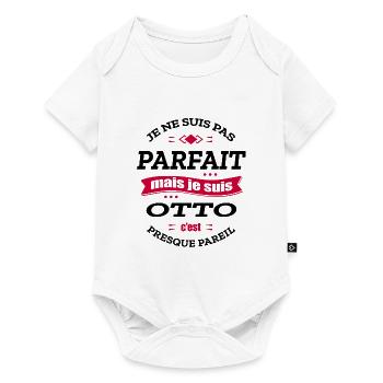 OTTO PARFAIT - PRENOM OTTO - Body à manches courtes Premium Bébé - blanc - Devant