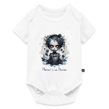 Gothic Girl Saying Normal is an Illusion - Baby Premium short-sleeve bodysuit - white - Front