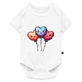 Balloon hearts also for children and birthdays - Baby Premium short-sleeve bodysuit - white - Front