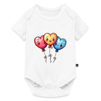 Balloon hearts also for children and birthdays - Baby Premium short-sleeve bodysuit - white - Front