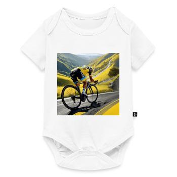 The Golden Climb: Racing Mountain Dreams - Baby Premium short-sleeve bodysuit - white - Front