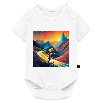 Euphoric Ascent: Chasing the Yellow Dream - Baby Premium short-sleeve bodysuit - white - Front