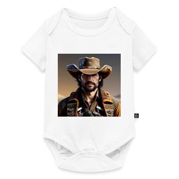 Cowboy - Baby Premium short-sleeve bodysuit - white - Front