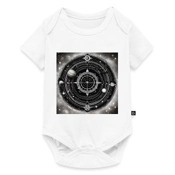 Black and White Universe of Darts - Baby Premium short-sleeve bodysuit - white - Front