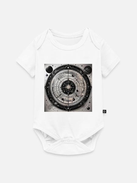 Galaxy's Edge - Interstellare Dartscheibe - Baby Premium Kurzarmbody - Weiß