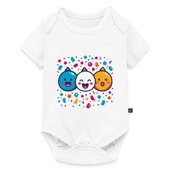 Carnival joy with confetti - Baby Premium short-sleeve bodysuit - white - Front