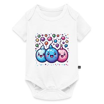 Carnival joy with confetti - Baby Premium short-sleeve bodysuit - white - Front