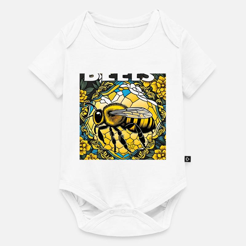 Buzzing Bee - Baby Premium short-sleeve bodysuit - white