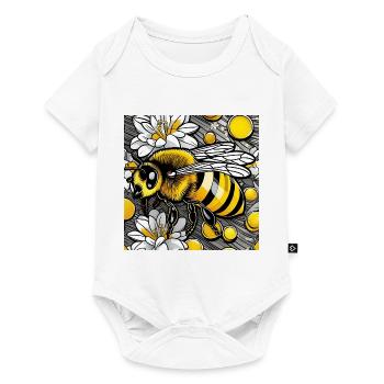 Abeille mignonne - Body à manches courtes Premium Bébé - blanc - Devant