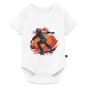 Skateboarder Skateboard Skater Skater Sun - Baby Premium short-sleeve bodysuit - white - Front