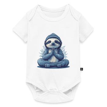 Yoga, Sloth, Relaxation, Chilling, Meditation - Baby Premium short-sleeve bodysuit - white - Front