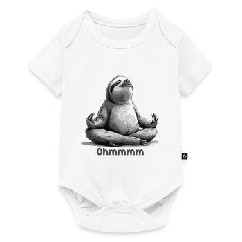 Yoga, Sloth, Relaxation, Chilling, Meditation - Baby Premium short-sleeve bodysuit - white - Front