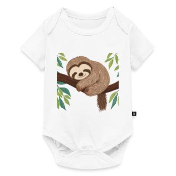 Cute Sloth - Baby Premium short-sleeve bodysuit - white - Front