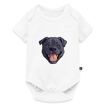 Cane Corso Hunderasse Aquarell Karikatur Kawaii Cli - Baby Premium Kurzarmbody - Weiß - Vorne