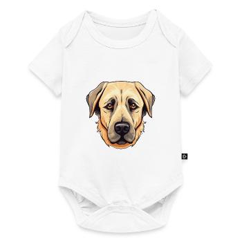 Anatolian Shepherd Dog Breed Watercolor Cartoon Ka - Baby Premium short-sleeve bodysuit - white - Front