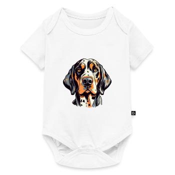 American Leopard Hound chien race aquarelle Cartoo - Body à manches courtes Premium Bébé - blanc - Devant