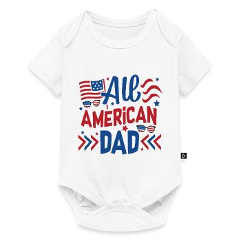 All American Dad Independence Day America - Baby Premium short-sleeve bodysuit - white - Front