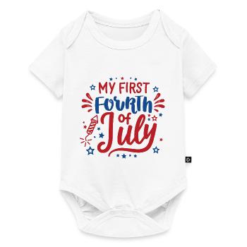 My First Fourth of July Independence Day America - Baby Premium short-sleeve bodysuit - white - Front