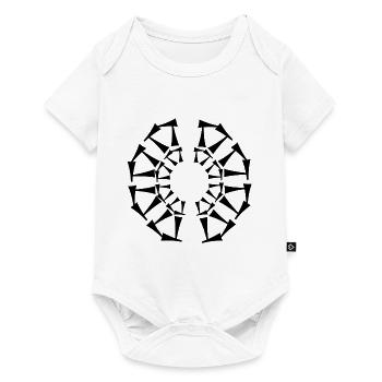 Conception tri-circulaire - Body à manches courtes Premium Bébé - blanc - Devant