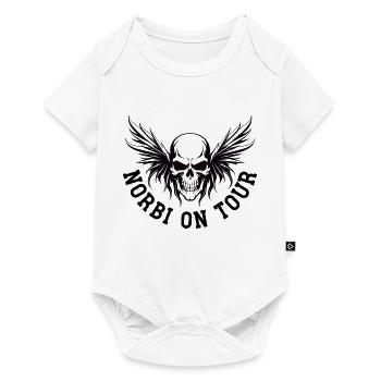 Norbi-on-Tour - Baby Premium Kurzarmbody - Weiß - Vorne