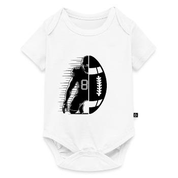 Cadeau sportif de joueur de football américain - Body à manches courtes Premium Bébé - blanc - Devant