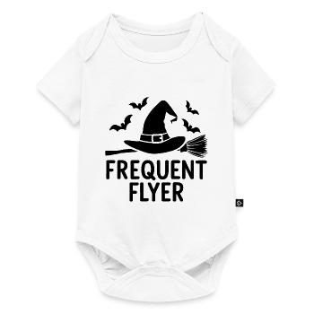 Citation de citation de Halloween Frequent Flyer - Body à manches courtes Premium Bébé - blanc - Devant