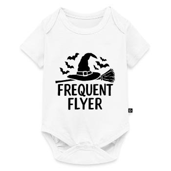 Halloween Saying Quote Frequent Flyer - Baby Premium short-sleeve bodysuit - white - Front