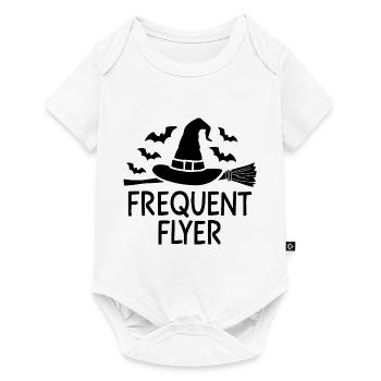Halloween Saying Quote Frequent Flyer - Baby Premium short-sleeve bodysuit - white - Front