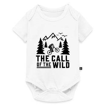 Mountain Bikers Mountain Biking Mountains Nature Outdoor - Baby Premium short-sleeve bodysuit - white - Front