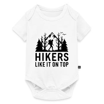 Hikers Friends of Nature Bergen Forest Outdoor - Baby Premium short-sleeve bodysuit - white - Front