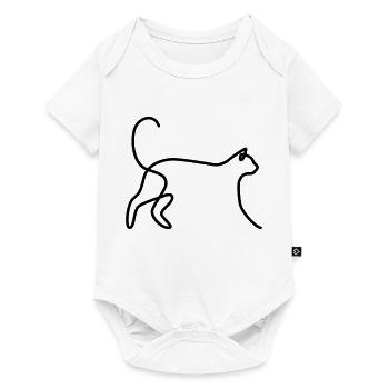 Cat 03 - Body à manches courtes Premium Bébé - blanc - Devant