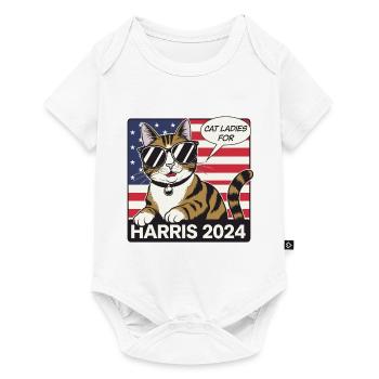 Cat Ladies For Harris 2024 USA America - Baby Premium short-sleeve bodysuit - white - Front