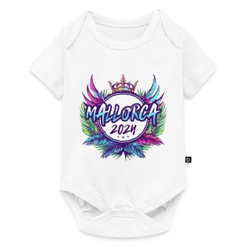 Majorque 2024 Coloré - Body à manches courtes Premium Bébé - blanc - Devant