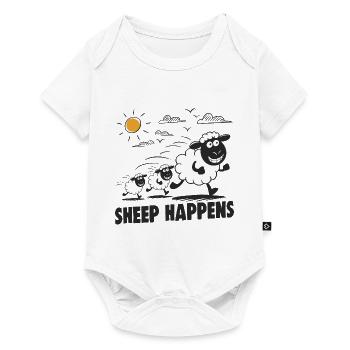 Funny Sheep Sheep Happens - Baby Premium short-sleeve bodysuit - white - Front