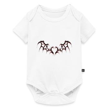 Flügel lieben - Baby Premium Kurzarmbody - Weiß - Vorne