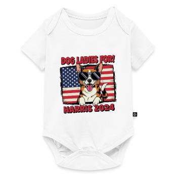 Chien Dames Pour Kamala Harris 2024 États-Unis Amérique - Body à manches courtes Premium Bébé - blanc - Devant