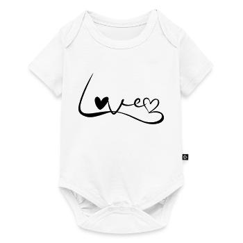 Police d’amour - Body à manches courtes Premium Bébé - blanc - Devant