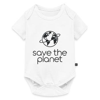 Militants écologistes de Save the Planet Earth - Body à manches courtes Premium Bébé - blanc - Devant