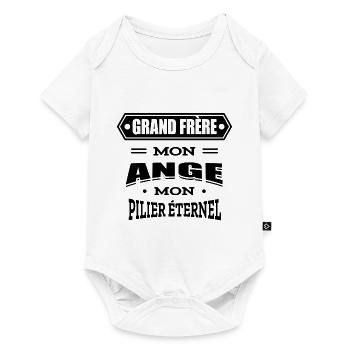GRAND FRÈRE MON ANGE MON PILIER ETERNEL - Body à manches courtes Premium Bébé - blanc - Devant