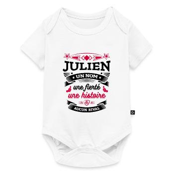 JULIEN UN NOM UNE FIERTÉ AUCUN RIVAL - Body à manches courtes Premium Bébé - blanc - Devant