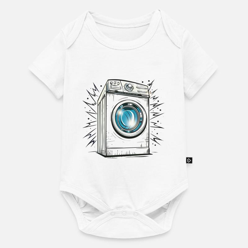 Machine à laver - Body à manches courtes Premium Bébé - blanc