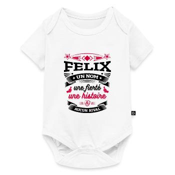FELIX UN NOM UNE FIERTÉ AUCUN RIVAL - Body à manches courtes Premium Bébé - blanc - Devant