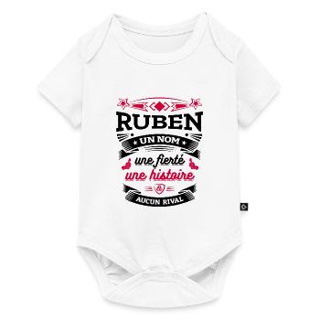 RUBEN UN NOM UNE FIERTÉ AUCUN RIVAL - Body à manches courtes Premium Bébé - blanc - Devant
