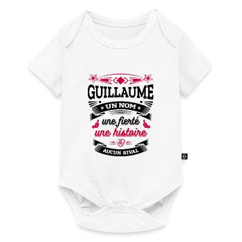 GUILLAUME UN NOM UNE FIERTÉ AUCUN RIVAL - Body à manches courtes Premium Bébé - blanc - Devant