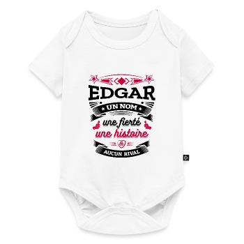 EDGAR UN NOM UNE FIERTÉ AUCUN RIVAL - Body à manches courtes Premium Bébé - blanc - Devant