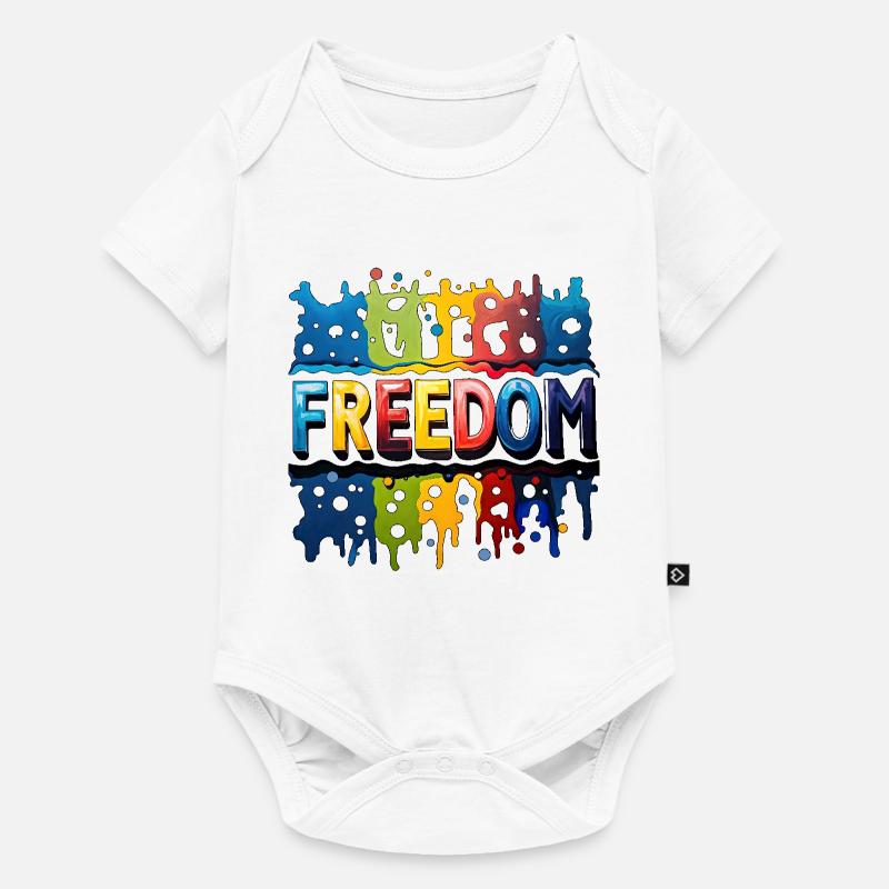 Liberté, Liberté - Body à manches courtes Premium Bébé - blanc