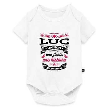 LUC UN NOM UNE FIERTÉ AUCUN RIVAL - Body à manches courtes Premium Bébé - blanc - Devant