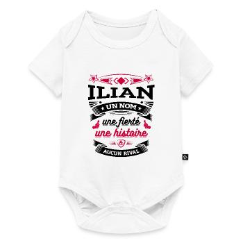 ILIAN UN NOM UNE FIERTÉ AUCUN RIVAL - Body à manches courtes Premium Bébé - blanc - Devant