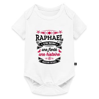 RAPHAEL UN NOM UNE FIERTÉ AUCUN RIVAL - Body à manches courtes Premium Bébé - blanc - Devant