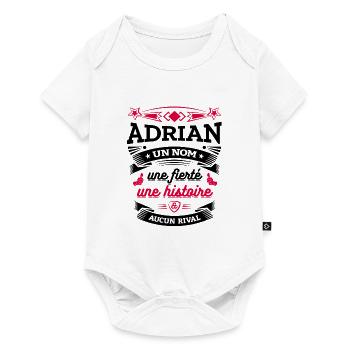 ADRIAN UN NOM UNE FIERTÉ AUCUN RIVAL - Body à manches courtes Premium Bébé - blanc - Devant